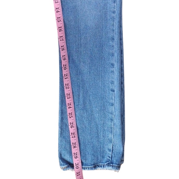 Abercrombie & Fitch Curve Love The Skinny High Rise Jeans Sz 29/8R Light Wash - Picture 8 of 12
